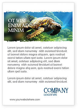 Sea Turtle Brochure Template Design and Layout, Download Now, 05237 ...