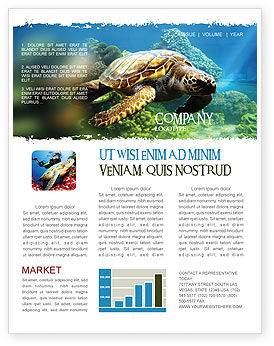 Sea Turtle Newsletter Template for Microsoft Word & Adobe InDesign ...