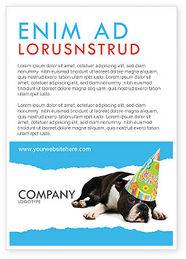 Happy Birthday Puppy Ad Template