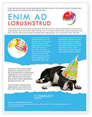 Happy Birthday Puppy Flyer Template