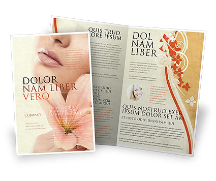 Medical: Plantilla de folleto - lirio #05288