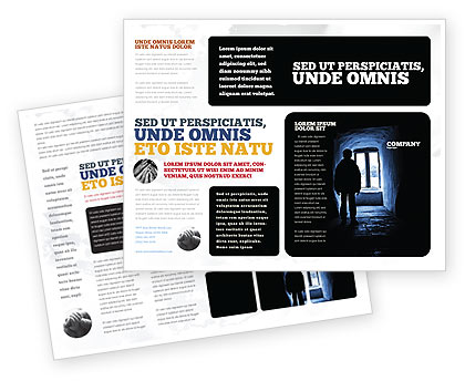 People: Modèle de Brochure de solitude #05322