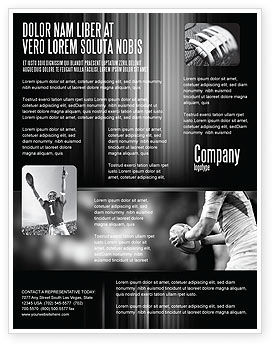 Rugby Fussball Flyer Vorlage Hintergrund Fur Microsoft Word Publisher Und Illustrator Formate Jetzt Herunterladen Poweredtemplate Com