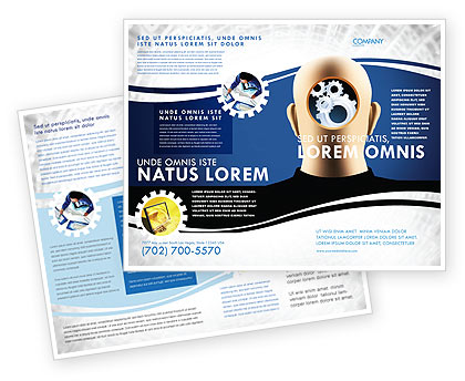 Consulting: 机械心理工作宣传册模板 #05484