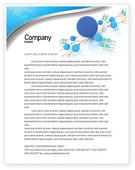 Technology, Science &amp; Computers: Developed Network Letterhead Template #05526