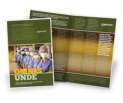 Medical: 医院医务人员宣传册模板 #05749