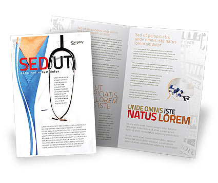 Medical: 医师宣传册模板 #06055