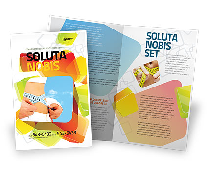 Sports: Plantilla de folleto - adelgazamiento #06061