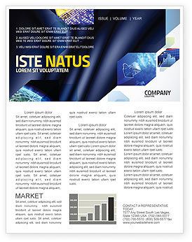 Modern Computer Design Newsletter Template For Microsoft Word Adobe Indesign Download Now Poweredtemplate Com