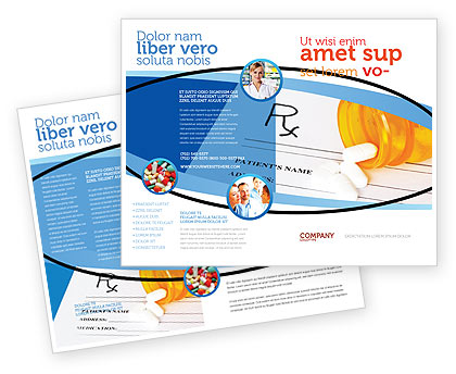 Medical: Plantilla de folleto - registros médicos en la base de datos #06278