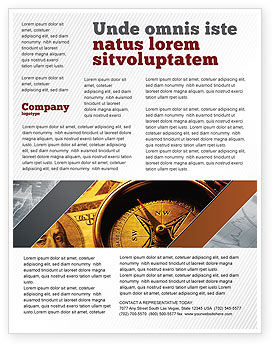 money compass flyer template background in microsoft word
