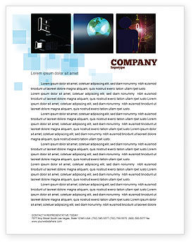 Technology, Science &amp; Computers: Internet eCommerce Technology Letterhead Template #06475