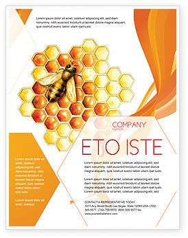 Bienenstock Flyer Vorlage Hintergrund Fur Microsoft Word Publisher Und Illustrator Formate Jetzt Herunterladen Poweredtemplate Com