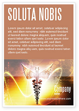 Medical: Plantilla de publicidad - caduceo #06948