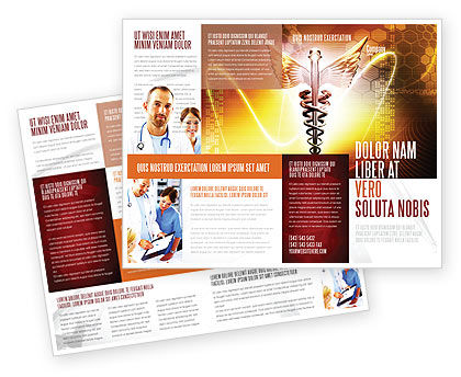 Medication Brochure Templates, Design and Layouts | PoweredTemplate.com