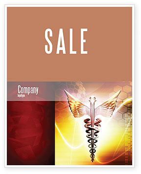 Medical: Plantilla de póster - caduceo #06948