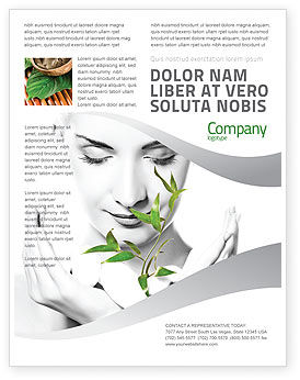 Bio Kosmetik Flyer Vorlage Hintergrund Fur Microsoft Word Publisher Und Illustrator Formate Jetzt Herunterladen Poweredtemplate Com