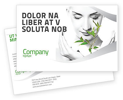 Bio Cosmetics Postcard Template in Microsoft Word, Adobe InDesign ...