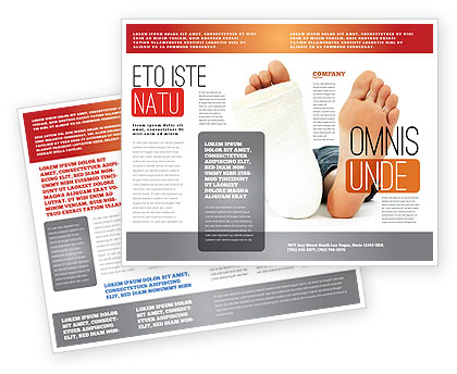 Medical: 脚膏宣传册模板 #07080