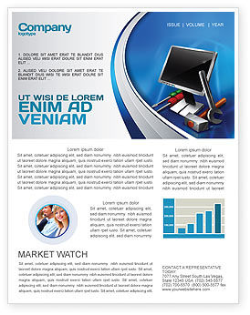 Technology Newsletter Template from i.poweredtemplates.com