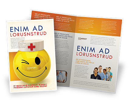 Medical: 医生表情宣传册模板 #07777