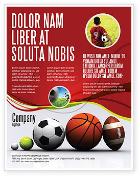 Sport Balls Flyer Template Background In Microsoft Word Publisher And Illustrator Formats Download Now Poweredtemplate Com