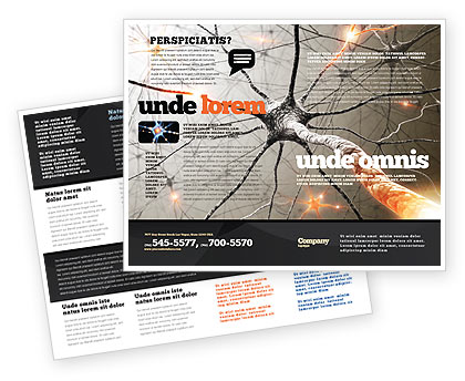 Medical: Plantilla de folleto - redes neuronales #08156