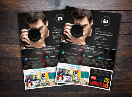 Freischaffender Fotograf Flyer Vorlage Flyer Farel Toto Pratama Poweredtemplate