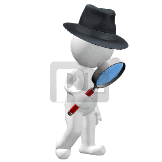 Walking Detective Animated Clipart, PowerPoint Animation | 00504 |  