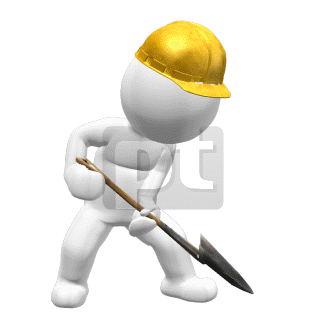 Digging Person Animated Clipart, PowerPoint Animation | 00510 |  
