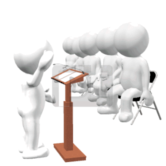 The Public Speaker Animated Clip Art, PowerPoint Animation | 00558 |  