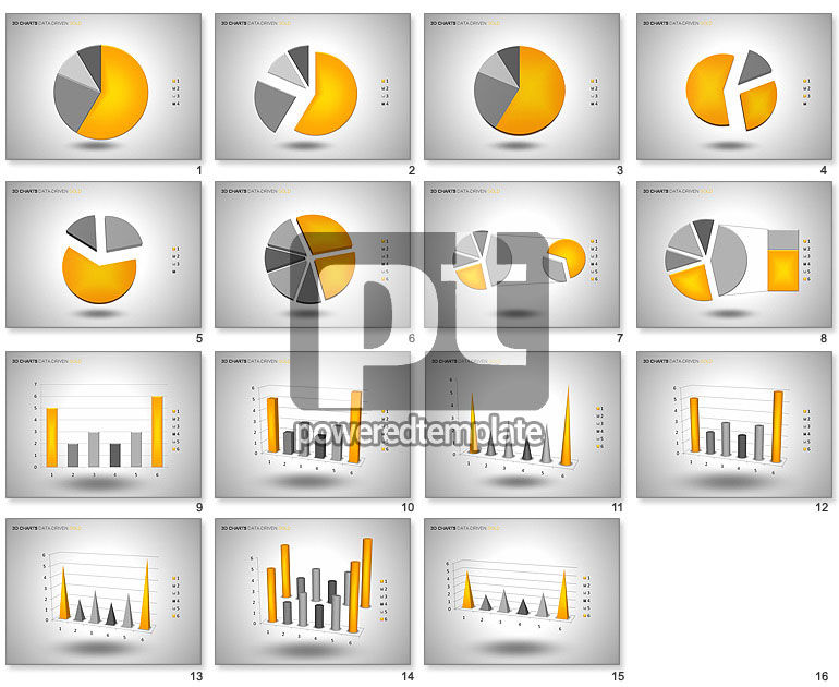 3D Charts (Data-Driven) Collection