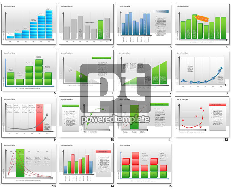 Line- und Trends Charts