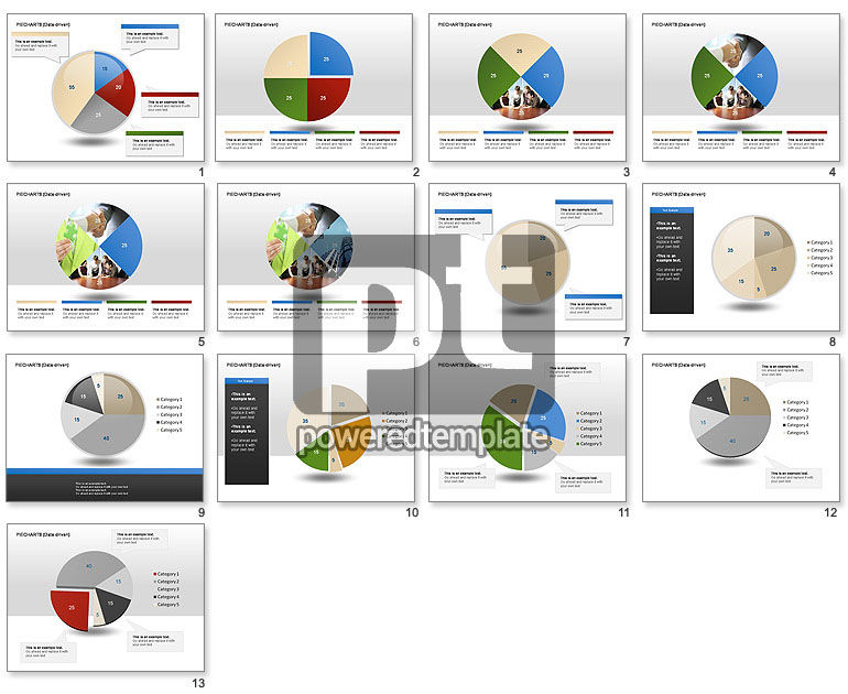 Pie Charts Collection (Data-Driven)