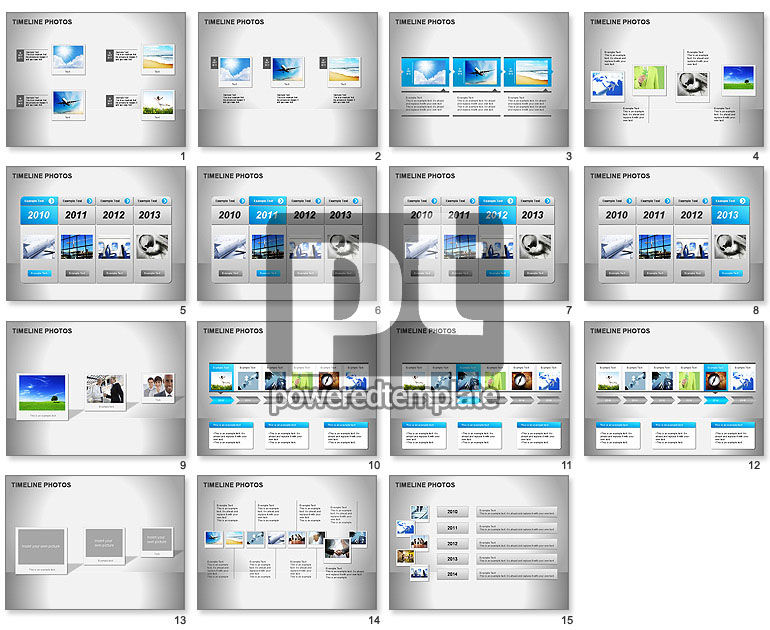 Diagramme des photos de la chronologie