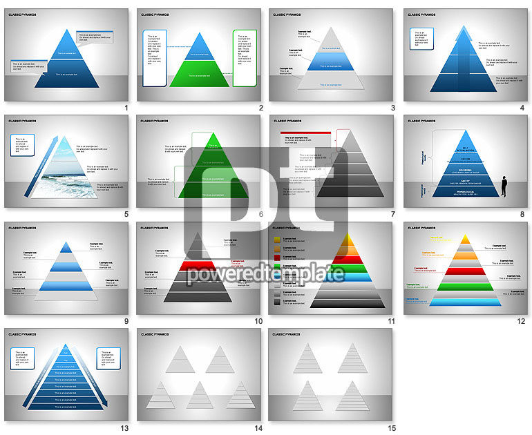 Gráficas de Pyramids de negocios