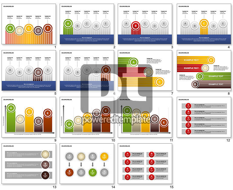 Cores formas de círculos Cores formas de círculos