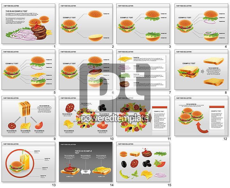 Forme e grafici di fast food