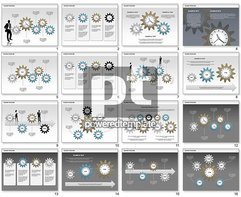 Proceso con engranajes