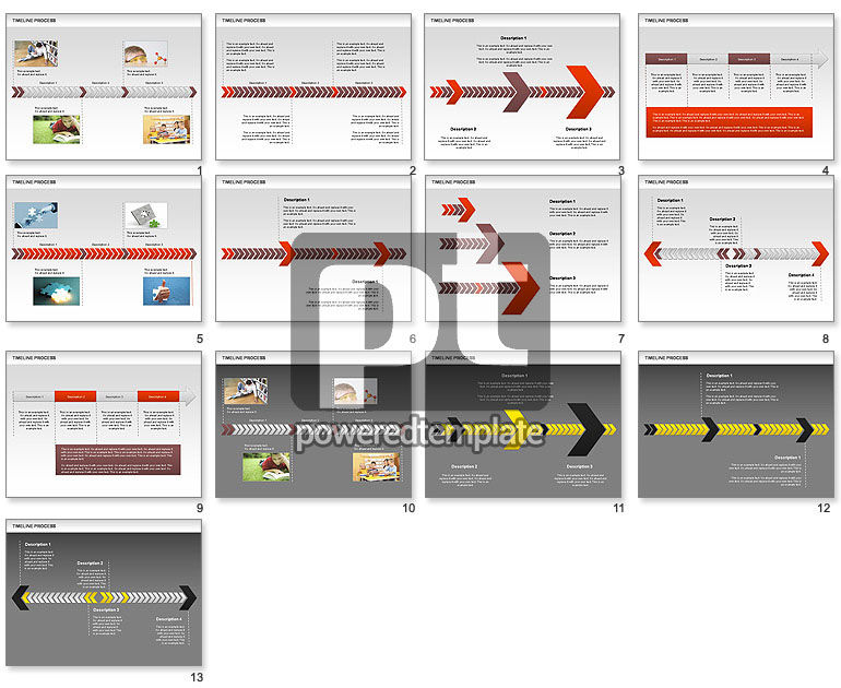 free timeline powerpoint slide template