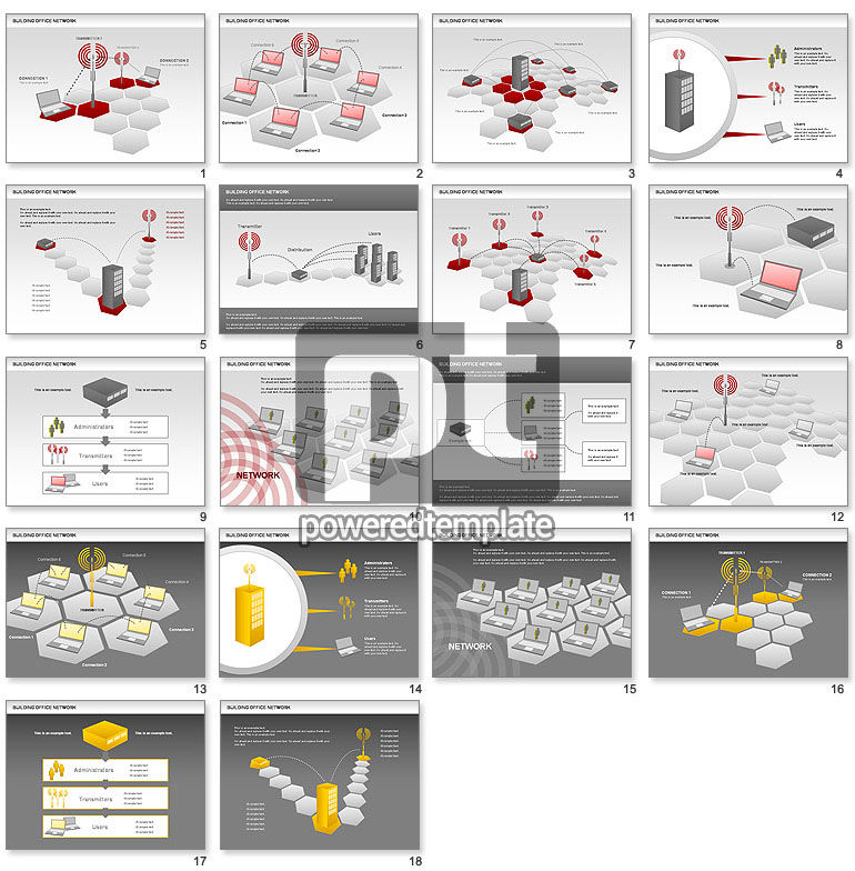 Office-Netzwerk-Diagramm