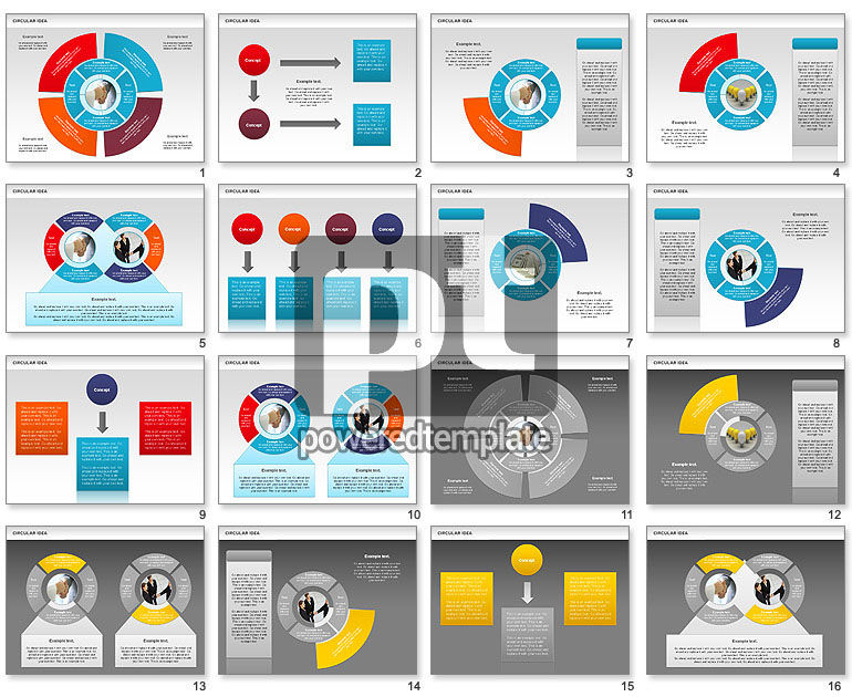 powerpoint circular idea