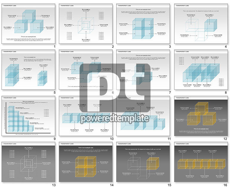 Transparent Cubes Diagram