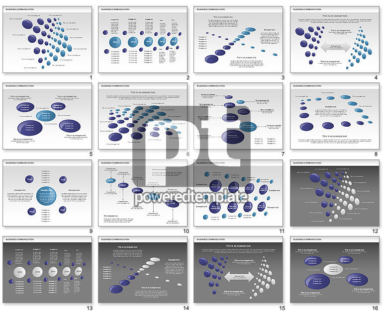 Creative Dotted Business Charts