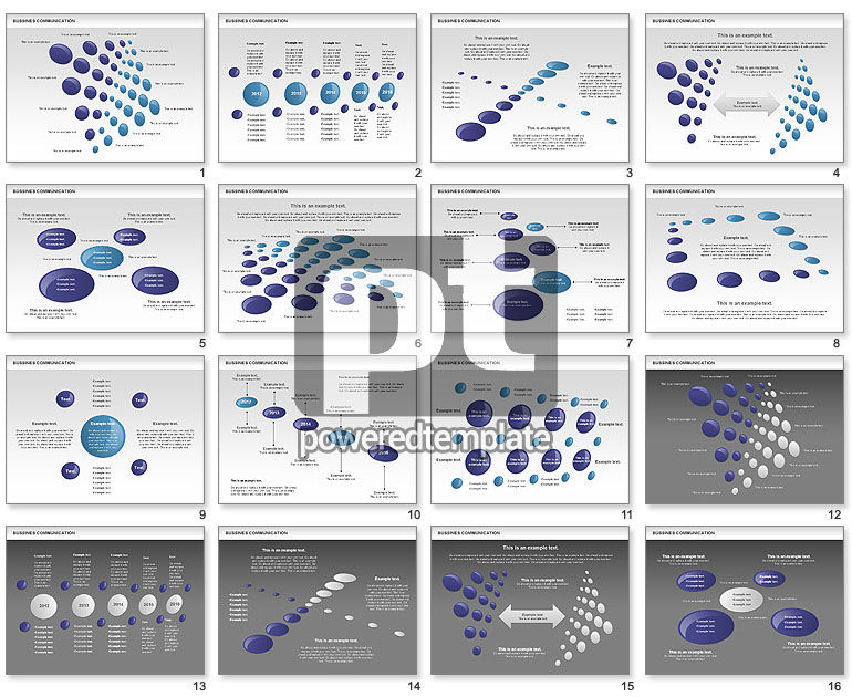 Kreativ gepunktete Business Charts