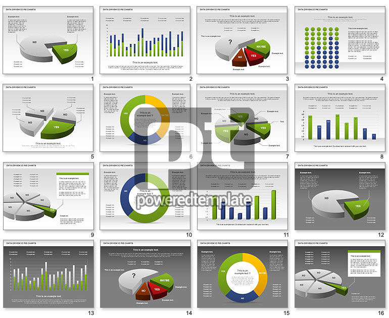 Data-driven 3d cirkeldiagram