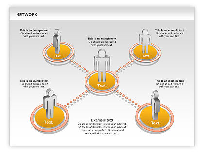 People Network Diagram for PowerPoint Presentations, Download Now 00842 ...