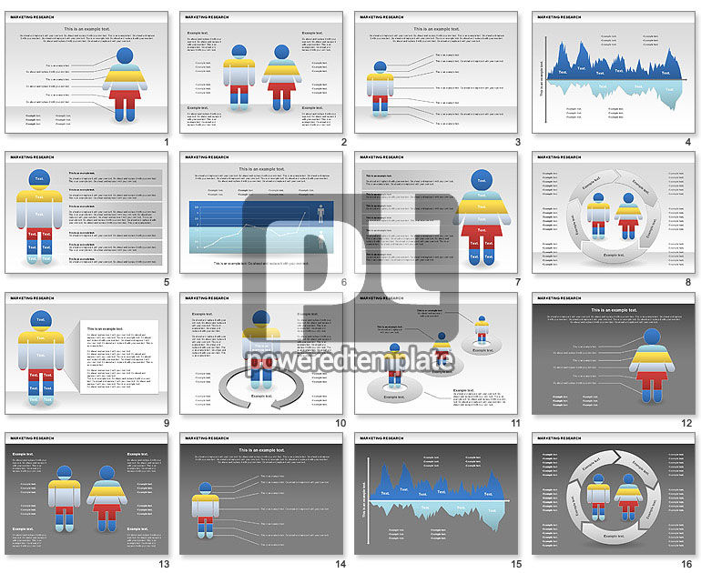 Investigación de marketing con diagrama esquemático