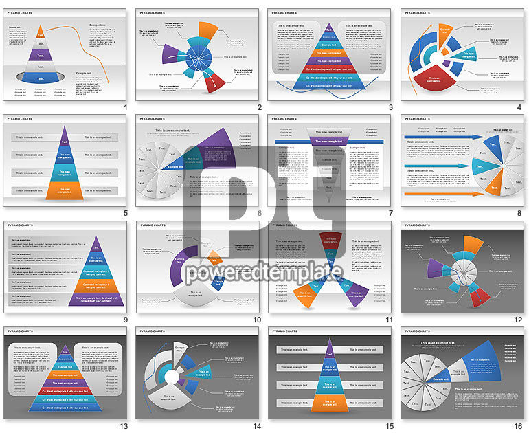 Pyramide et diagramme radar