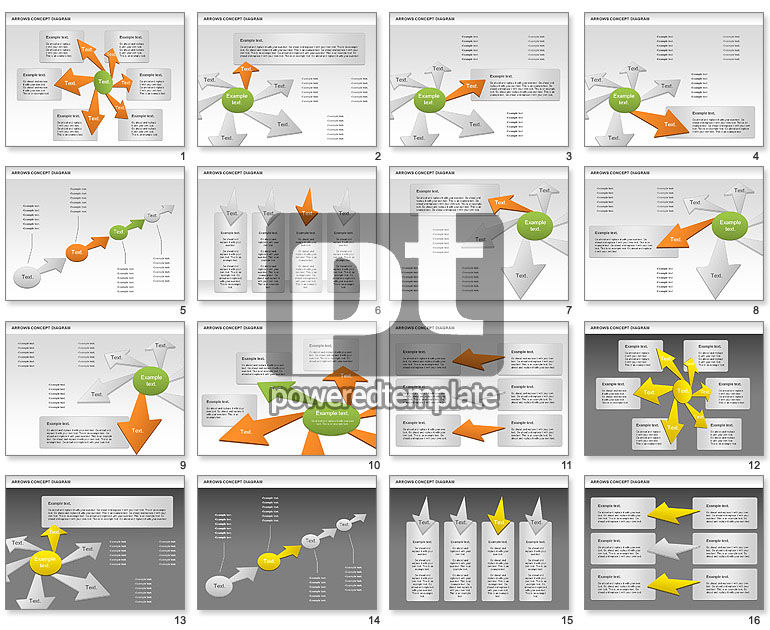 Diagrama de concepto de flechas